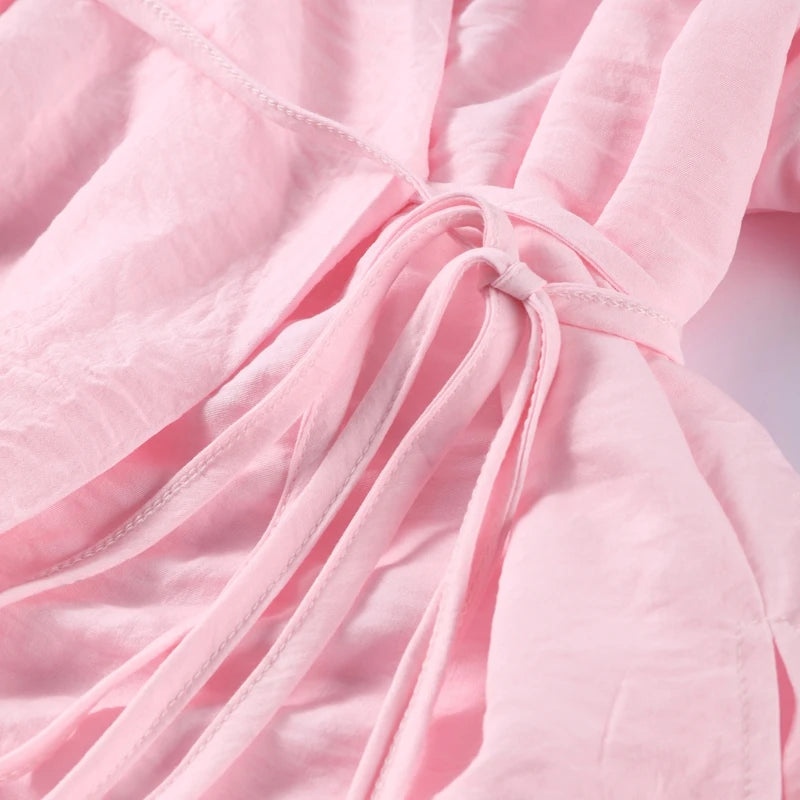 Chic V-Neck A-Line Skirt Setβ’