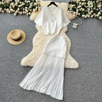 Chic Two-Piece Knit Dress Set TM