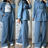 Sophisticated Denim Two-Piece Set™