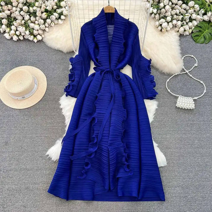 Elegant Lace Pleated Dress™