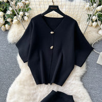 Chic Two-Piece Knit Dress Set TM