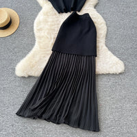 Chic Two-Piece Knit Dress Set TM