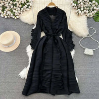 Elegant Lace Pleated Dress™