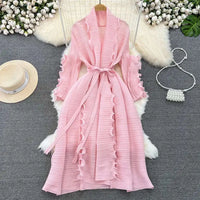Elegant Lace Pleated Dress™