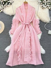 Elegant Lace Pleated Dress™