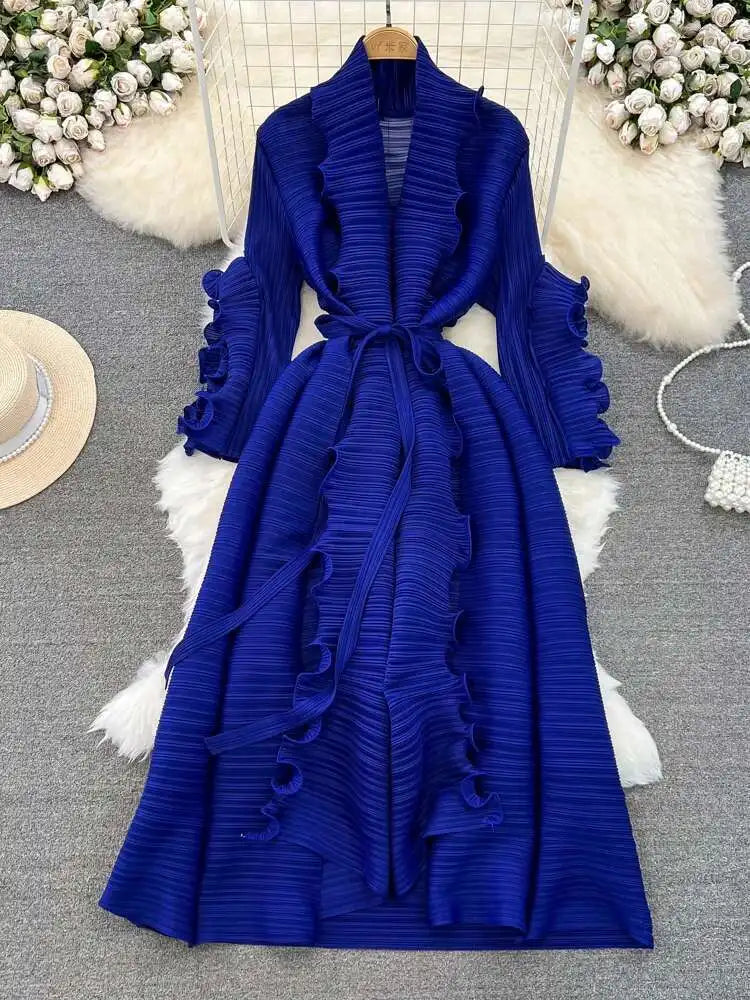 Elegant Lace Pleated Dress™
