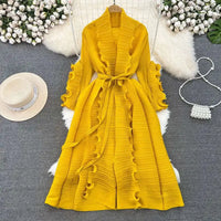 Elegant Lace Pleated Dress™